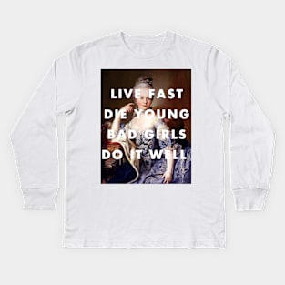 LIVE FAST DIE YOUNG BAD GIRLS DO IT WELL / MIA Kids Long Sleeve T-Shirt